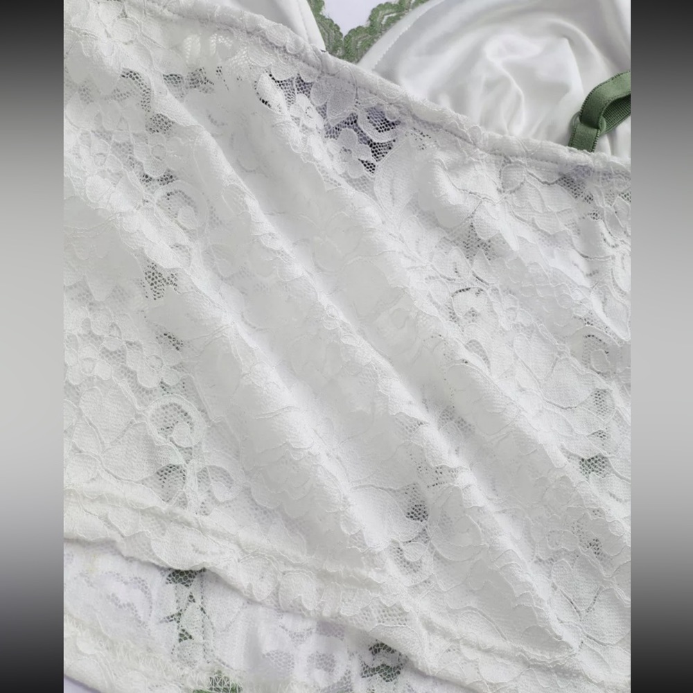 Cider NWOT Floral Lace faux Corset Tank Top size: 2XL - Picture 9 of 11